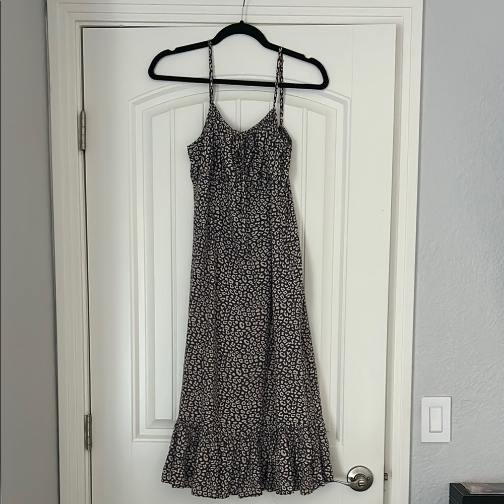 Leopard Print Maxi Dress